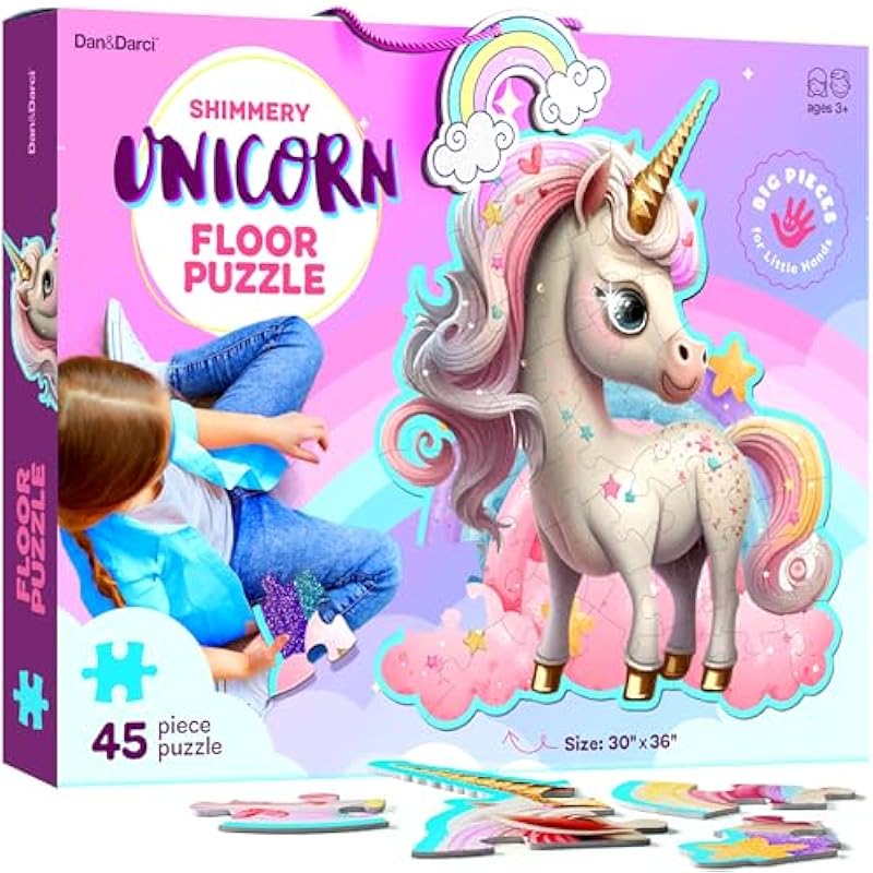 Jumbo Shimmery Unicorn Floor Puzzle Review: A Magical Experience for Kids