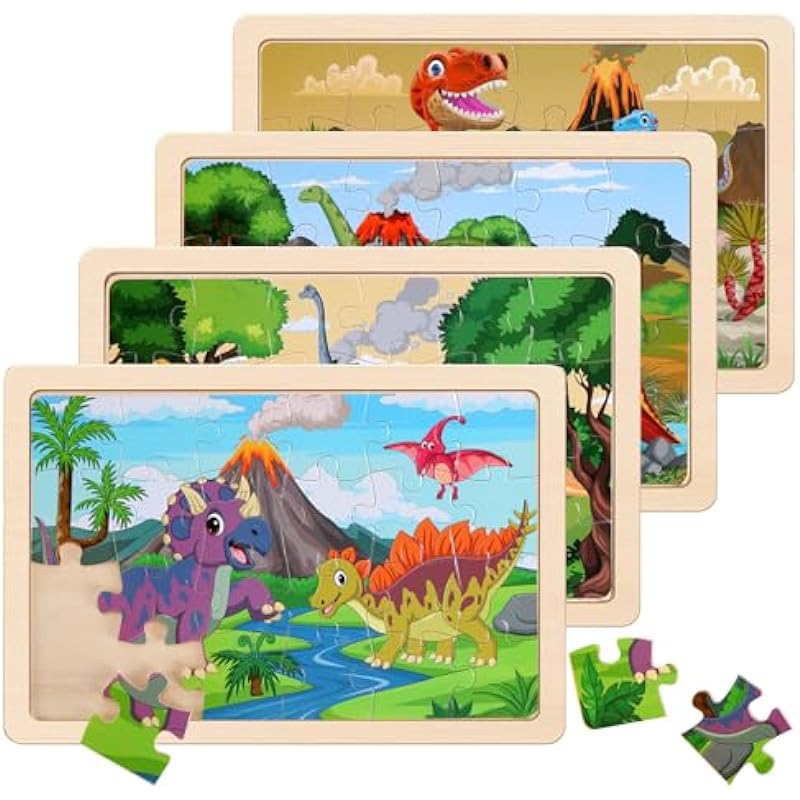 Wooden Puzzles Dinosaur Toys for Kids Ages 3-5 - A Comprehensive Review