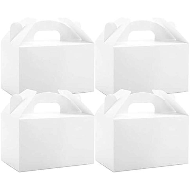 Moretoes 48 Pack White Treat Boxes: Elevate Your Party with Style and Sustainability