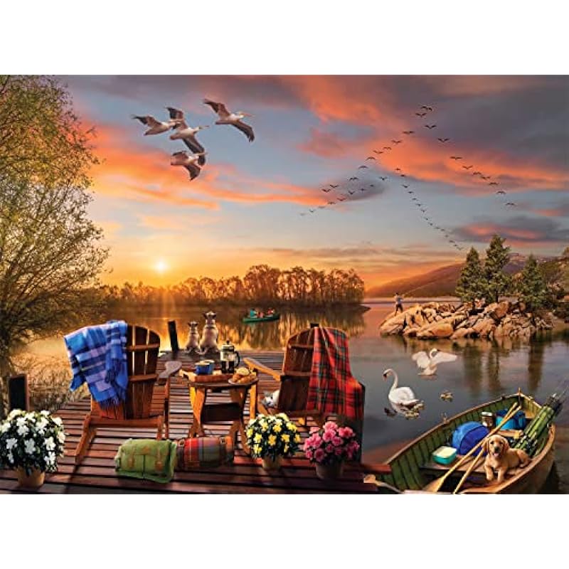 Buffalo Games 'Breakfast at The Lake' Jigsaw Puzzle Review