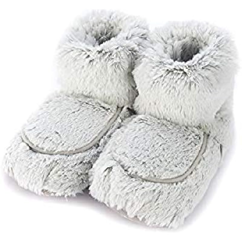 Warmies Microwavable French Lavender Scented Gray Marshmallow Boots Review