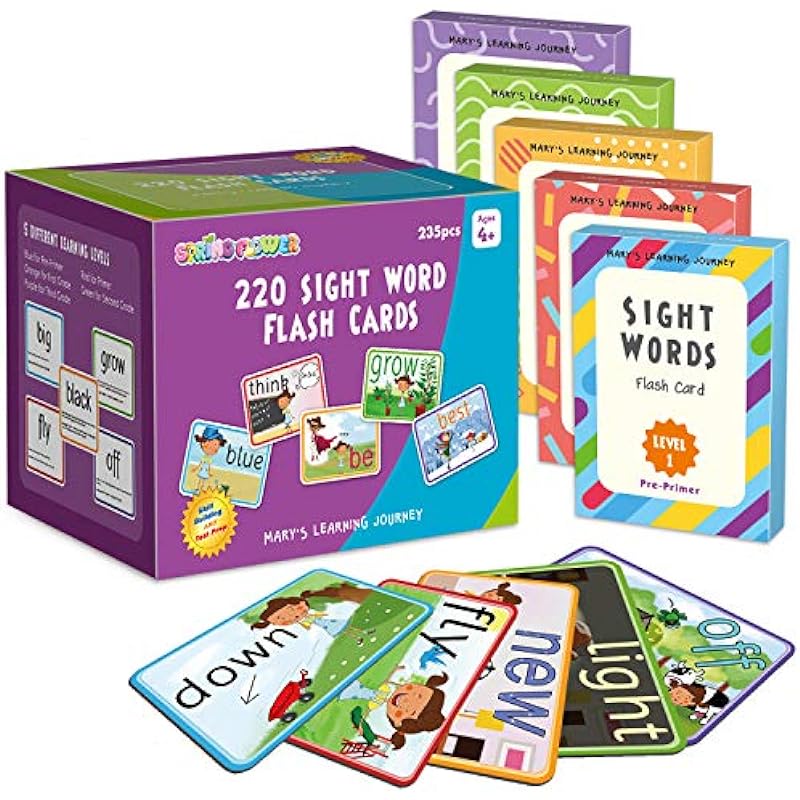 SpringFlower Sight Words Flash Cards Review: A Game-Changer in Learning to Read