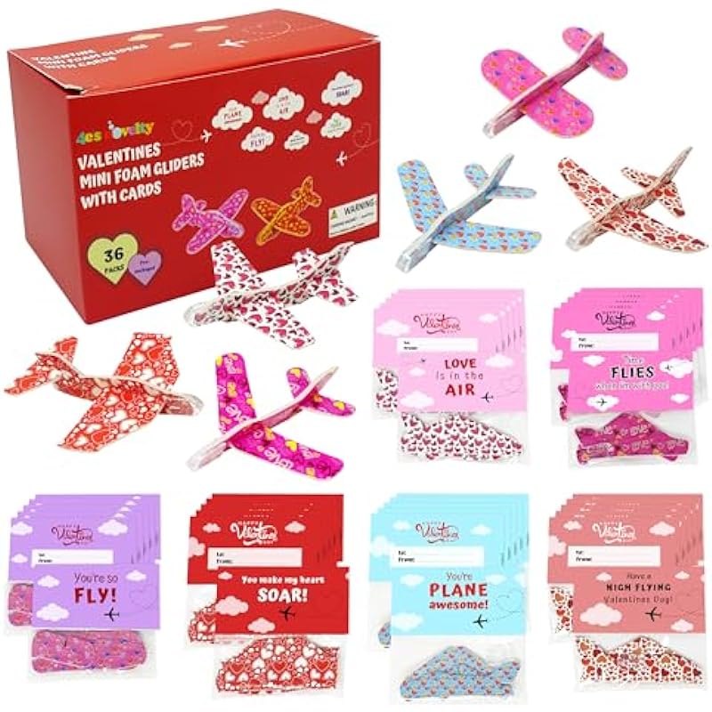 4E's Novelty Valentines Day Gifts Cards & Foam Airplanes Gliders Review: A Soaring Success