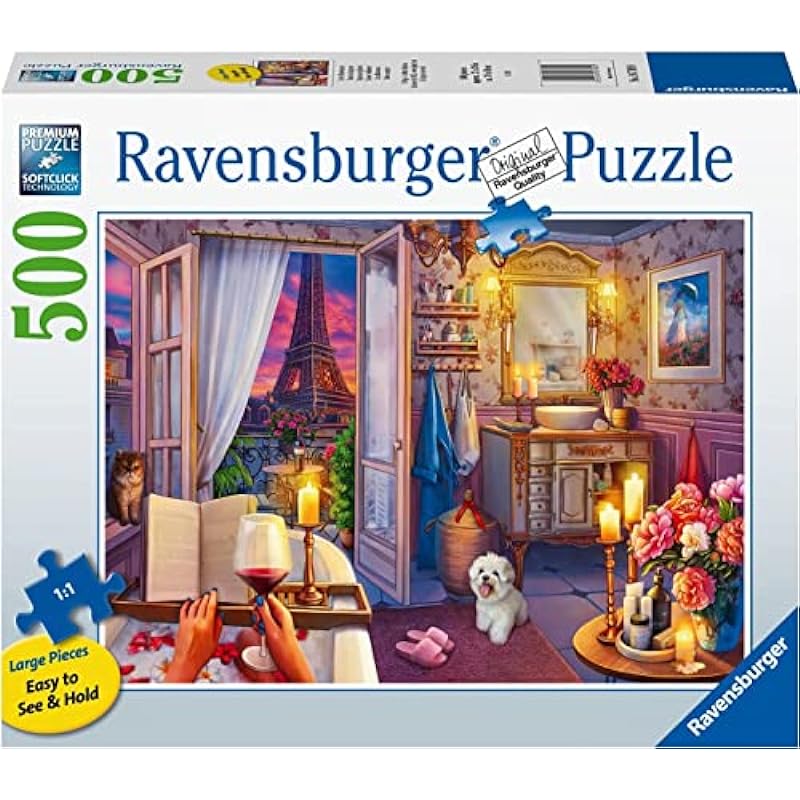 Ravensburger Cozy Bathroom 500 Piece Jigsaw Puzzle Review