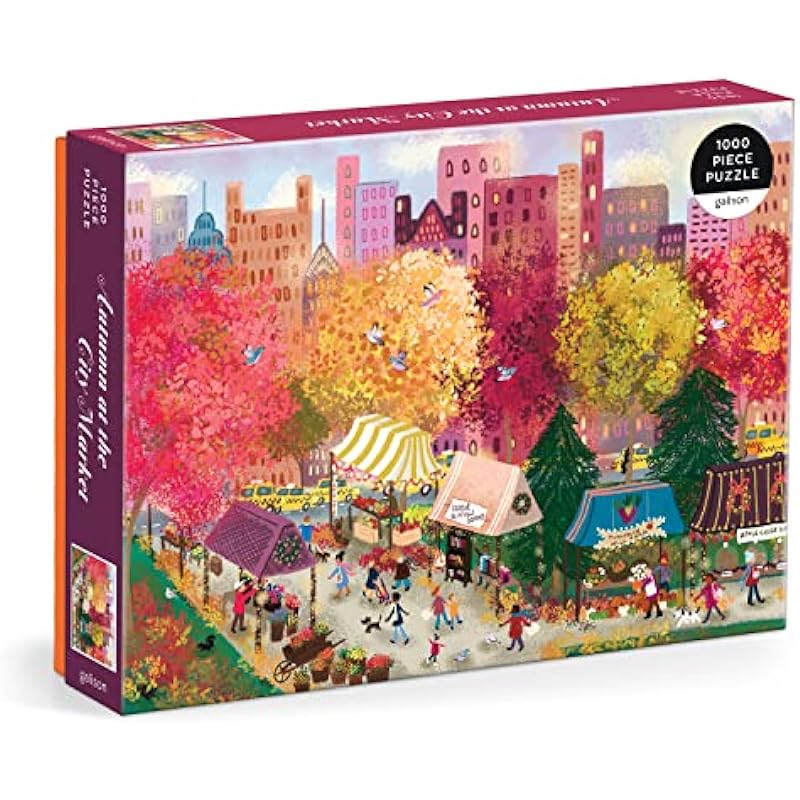 Galison Autumn at The City Market 1000 Piece Puzzle Review