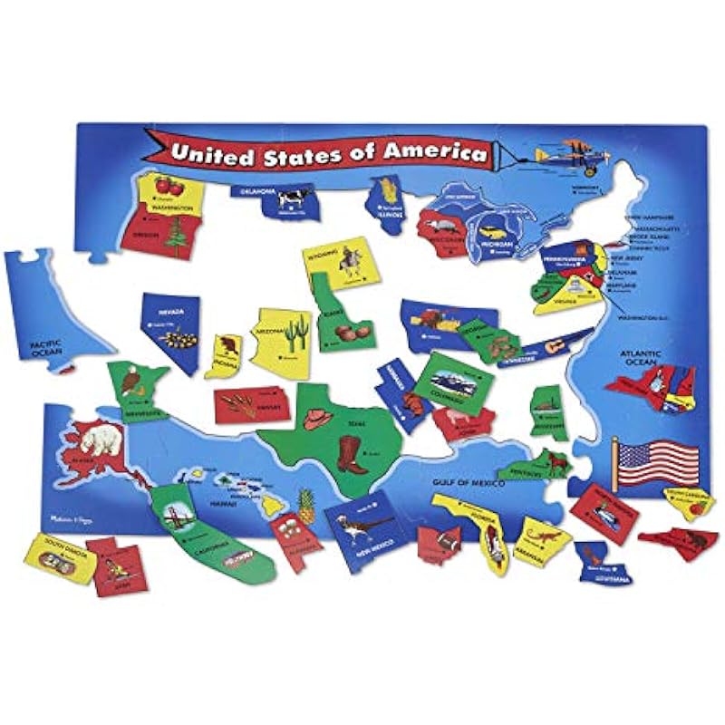 Melissa & Doug USA Map Floor Puzzle Review: Explore and Learn