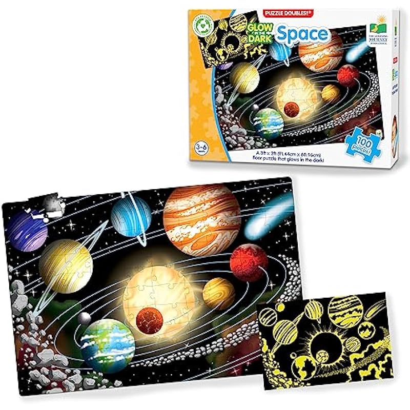 The Learning Journey Puzzle Doubles Glow in the Dark - Space: A Detailed Review