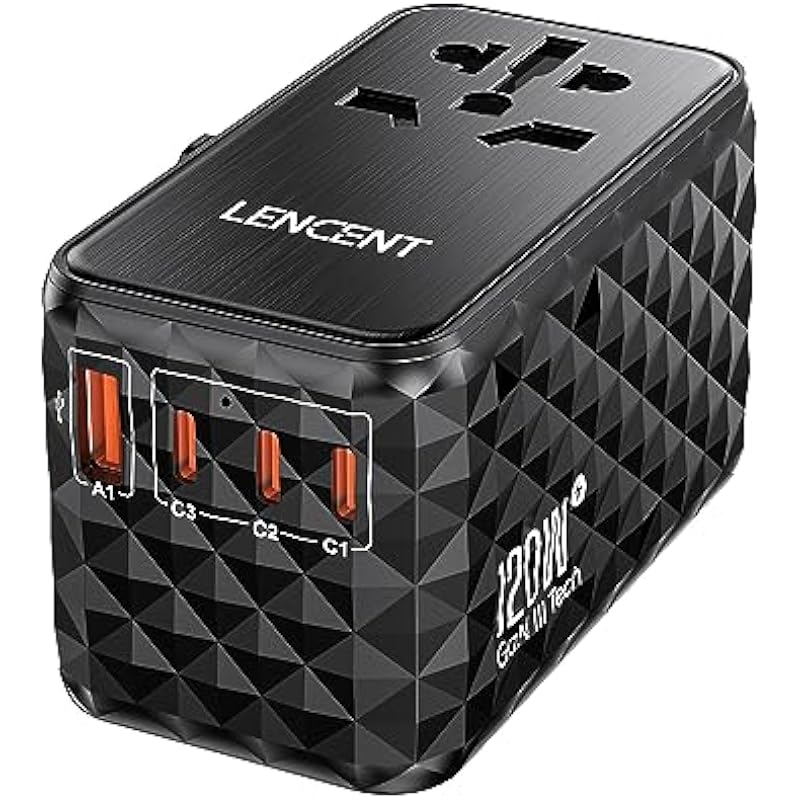 LENCENT 120W International Travel Adapter Review: A Traveler's Essential