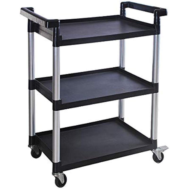 MaxWorks 80774 3-Shelf Utility Plastic Cart Review: Enhance Your Efficiency