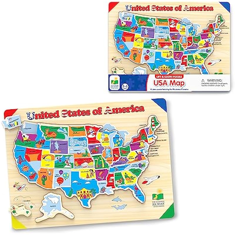 The Learning Journey Lift & Learn Puzzle - USA Map Review