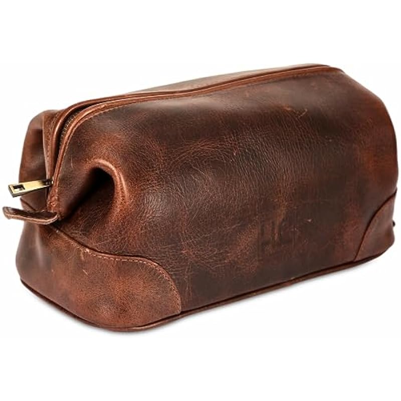 HLC Leather Toiletry Bag for Men: Elegance Meets Functionality