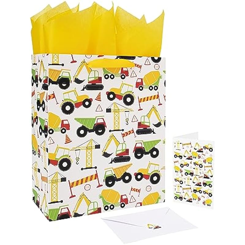 Ultimate Review: 13" Large Vehicle-Themed Gift Bags Set for Kids