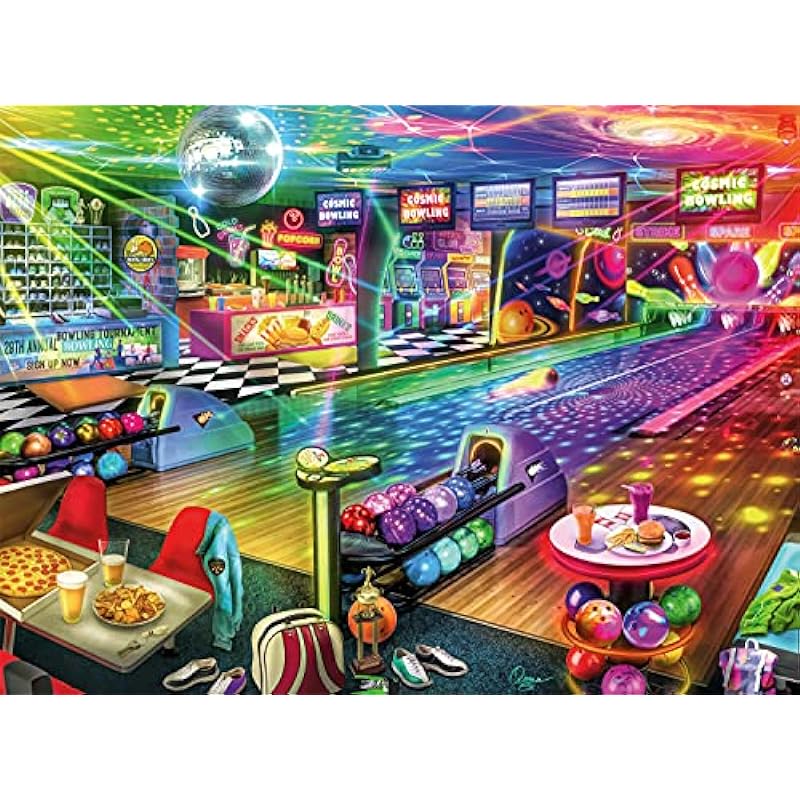 Buffalo Games Aimee Stewart Blacklight Bowling Jigsaw Puzzle Review