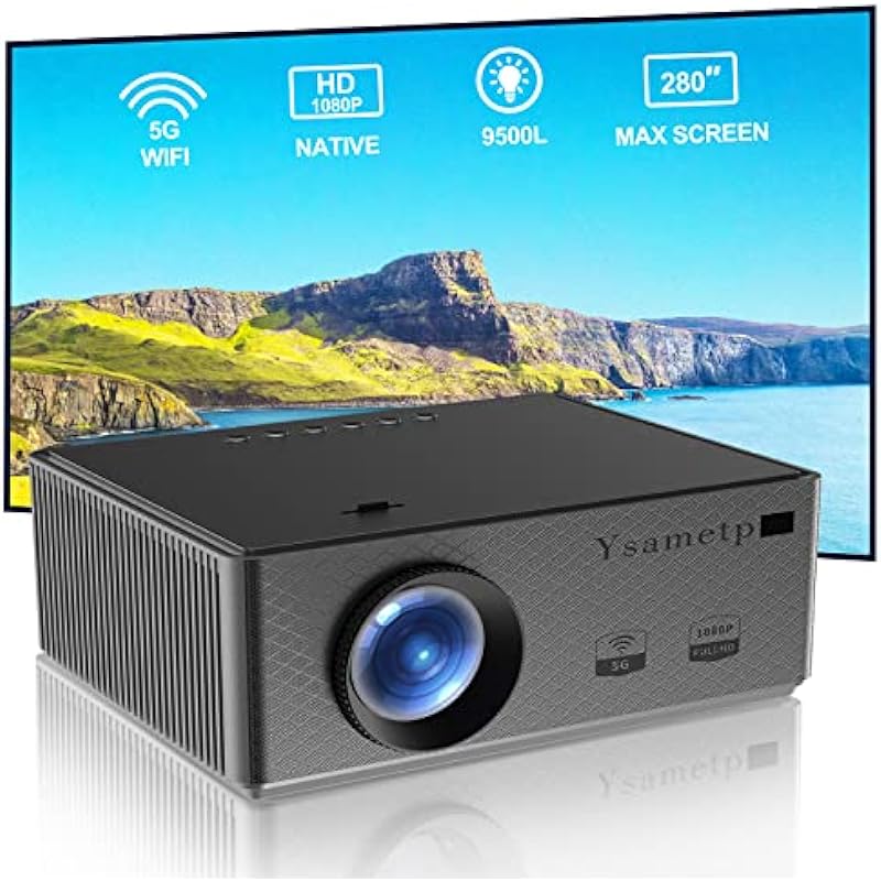 Elevate Your Home Entertainment with the Ysametp Native 1080P 5G WiFi Bluetooth Projector