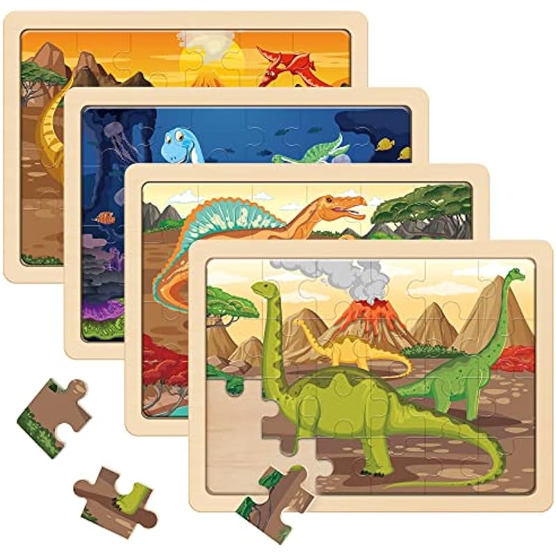 SYNARRY Wooden Dinosaur Puzzles Review: Fun & Educational for Kids