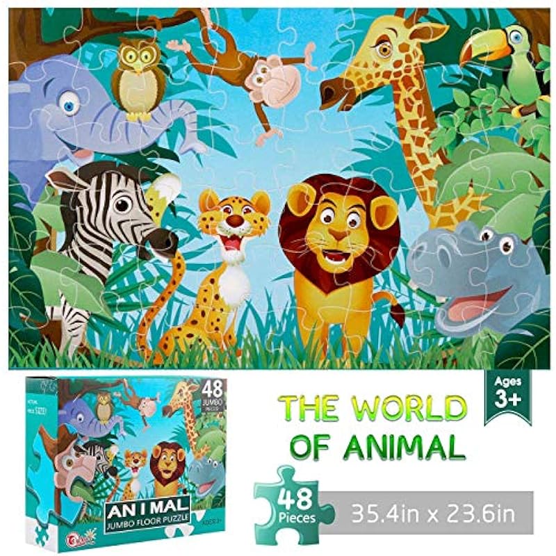 IFLOVE Jumbo Floor Puzzle for Kids: Educational and Fun