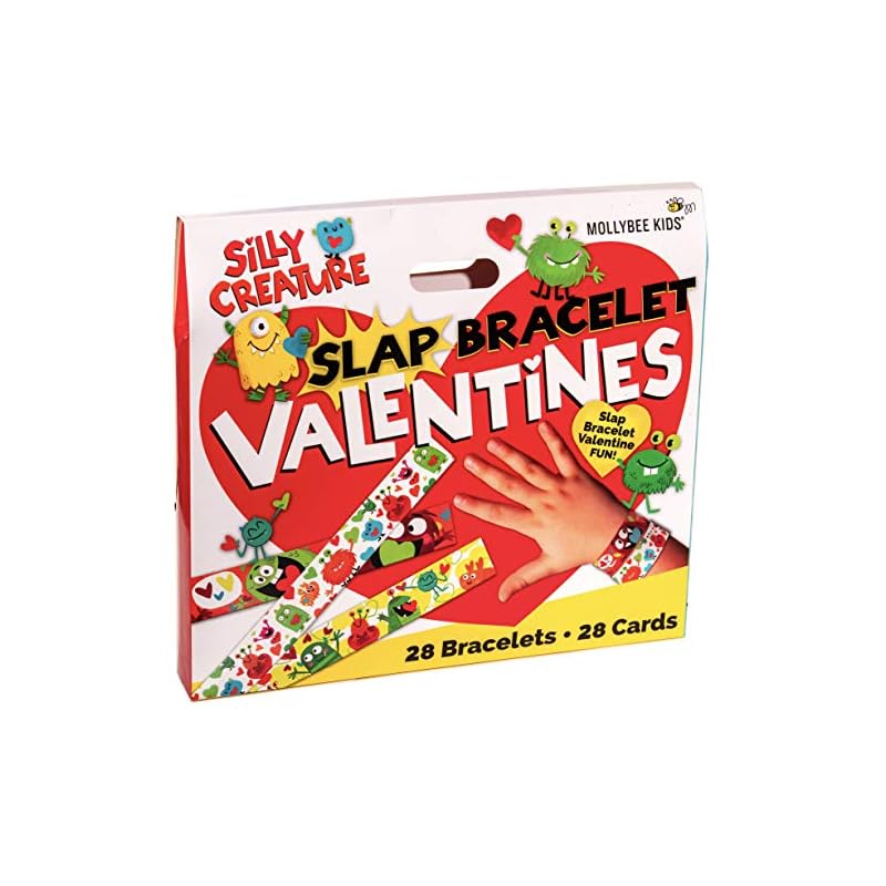 MOLLYBEE KIDS Silly Valentines Slap Bracelets and Cards Review
