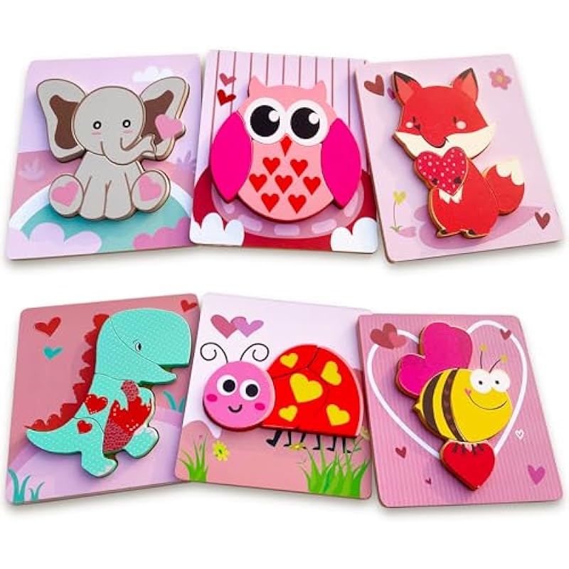 Melonegg Valentines Day Wooden Puzzles for Toddlers - Detailed Review