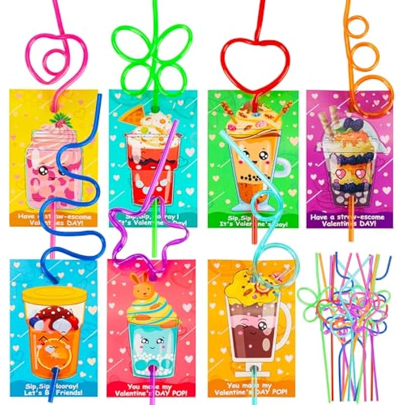 Review: AugToy's Valentine's Day Cards & Crazy Straws - The Perfect Classroom Gift