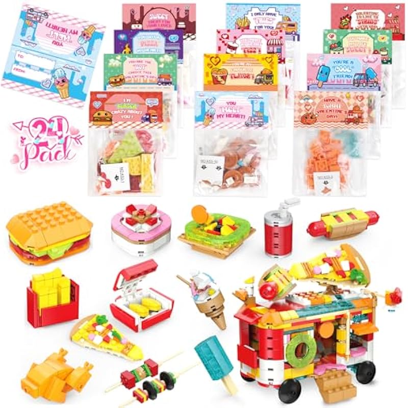 Letapapa Valentine's Day Cards and Fast Food Building Blocks Review