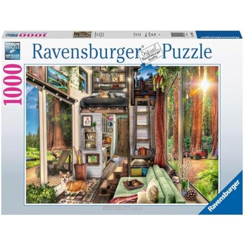 Ravensburger Redwood Forest Tiny House 1000 Piece Jigsaw Puzzle Review