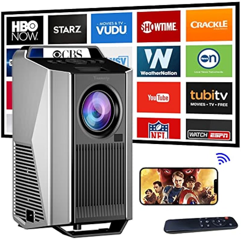 Transform Your Home Cinema Experience with the Native 1080P 5G WiFi Bluetooth Projector