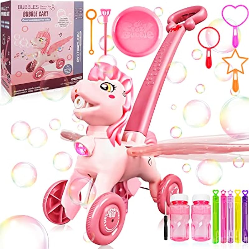 Pink Bubble Machine Blower Maker Toy Review: The Perfect Gift for Kids