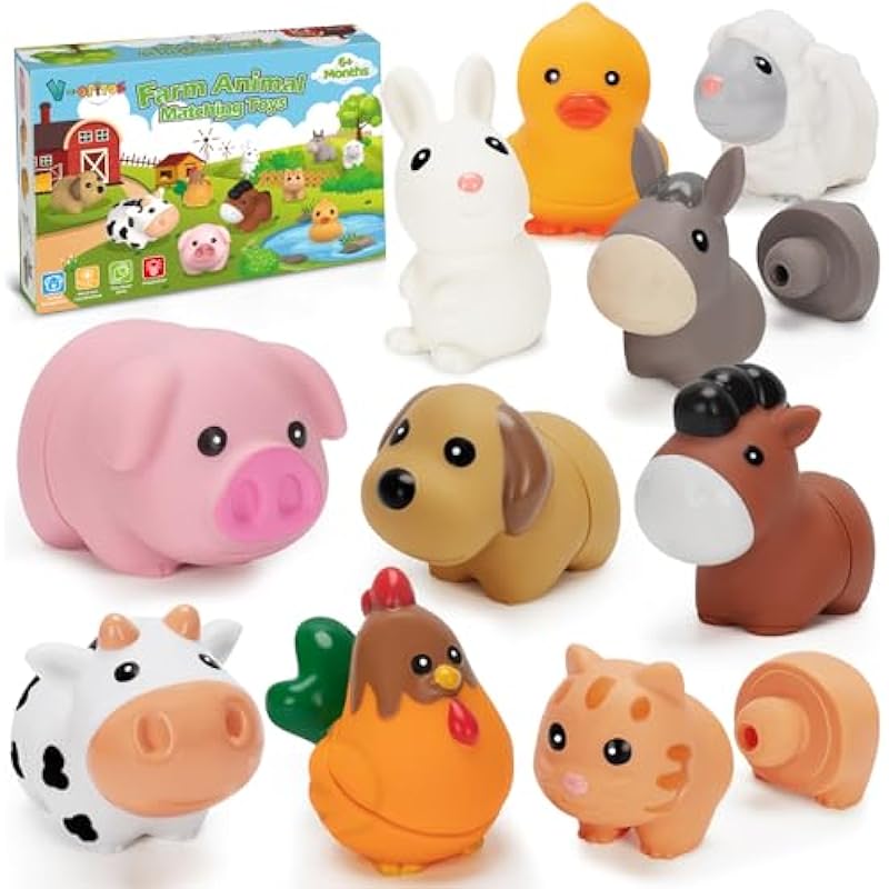 V-Opitos Farm Animal Matching Toys Review: The Perfect Montessori Gift for Toddlers