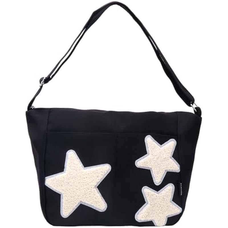 Fluffy Star Decorated Oxford Cloth Tote Bag Review: Style Meets Functionality