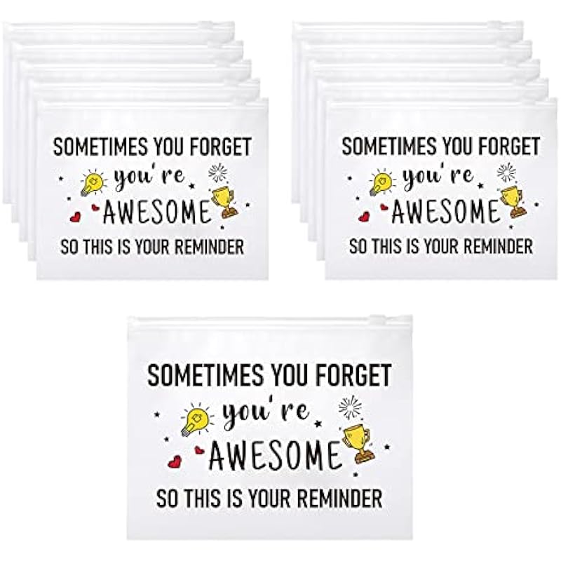 50 Pcs Inspirational Gifts for Women Cosmetic Bags Review