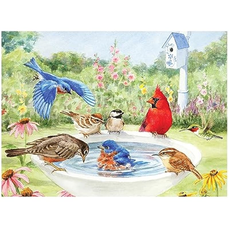 Relish Large Piece Puzzles: Bathing Birds Jigsaw Puzzle Review