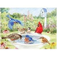 Relish Large Piece Puzzles: Bathing Birds Jigsaw Puzzle Review