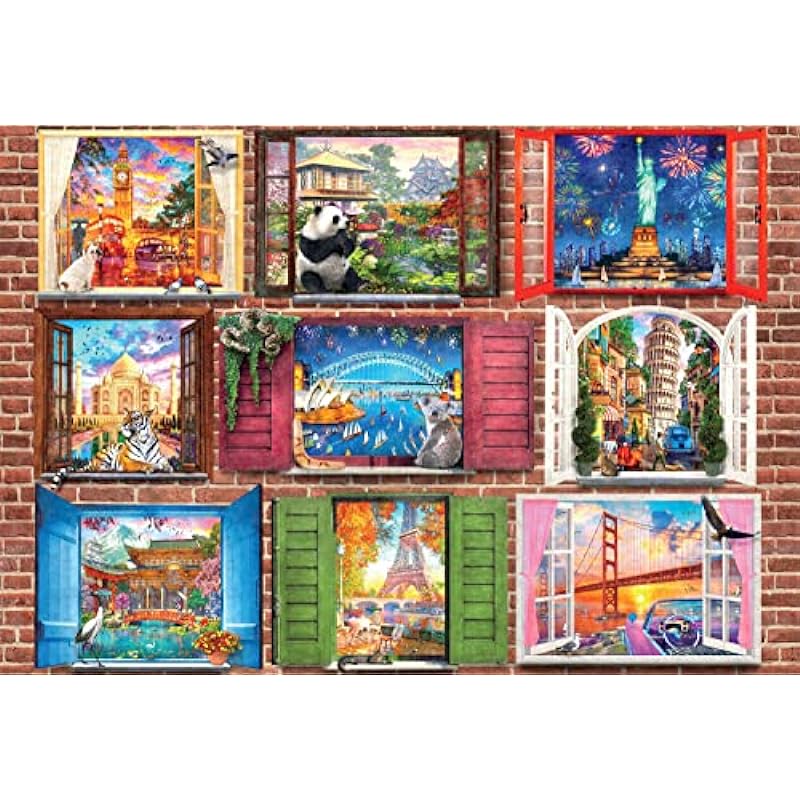 Buffalo Games 1500 Piece Jigsaw Puzzle Review - Windows Open to The World