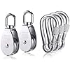 In-Depth Review: 2pcs M25 Single Pulley Block with 3pcs Spring Snap Hook Carabiner