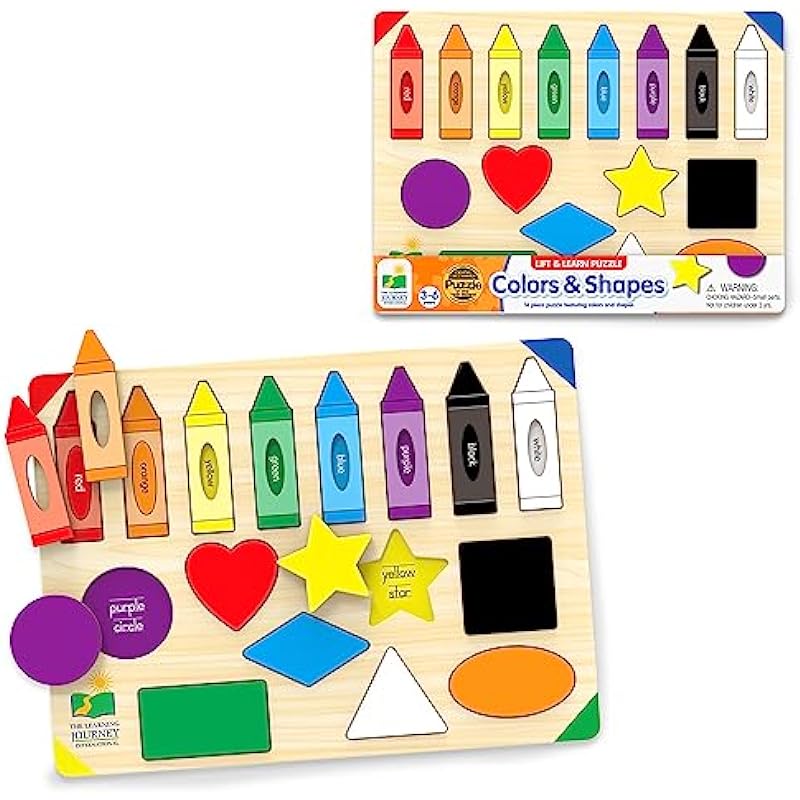 Lift & Learn Puzzle Colors & Shapes Review - The Learning Journey