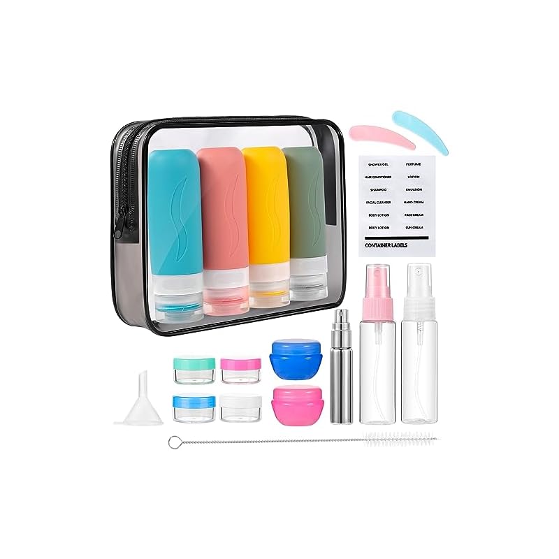 IMPORX 19 Pack Travel Size Toiletries Containers Review | Travel Must-Have