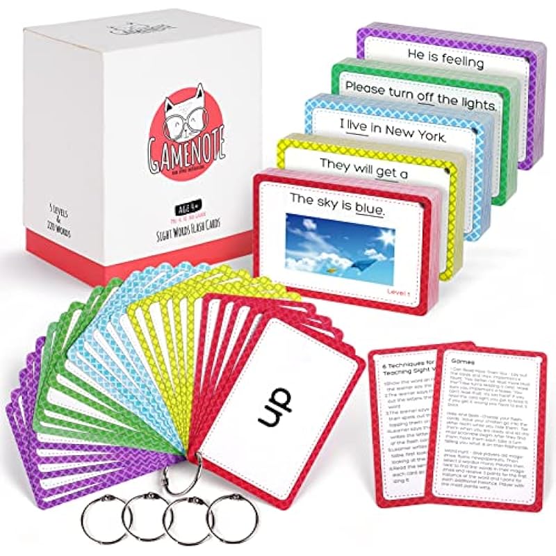 GAMENOTE Sight Words Flash Cards Review: A Key to Reading Success