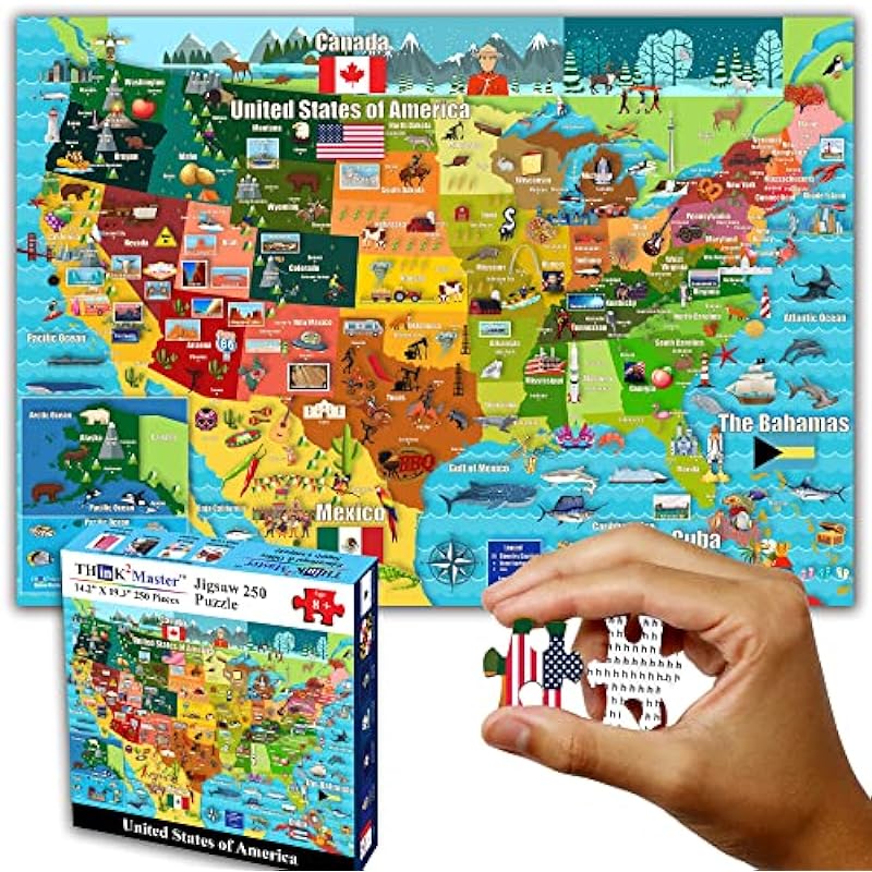 Think2Master USA Map Jigsaw Puzzle Review: Fun & Educational