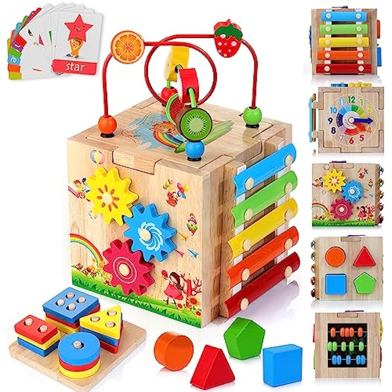 HELLOWOOD Wooden Activity Cube Review: A Treasure Trove for Toddler Development