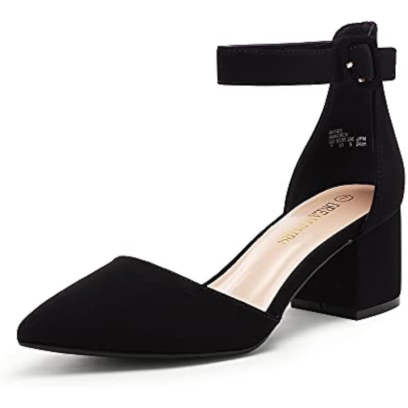 DREAM PAIRS ANNEE Pointed Toe Low Chunky Heels Review: Comfort Meets Style