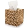 Rattan Tissue Box Cover Square by YANGQIHOME: A Touch of Natural Elegance