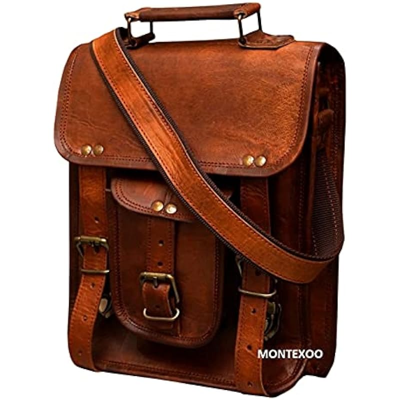 MONTEXOO 11" Small Leather Messenger Bag Review: A Stylish and Durable Choice