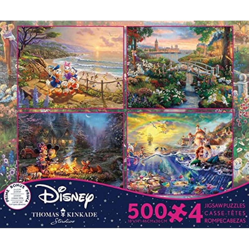 Ceaco - 4 in 1 Disney Dreams Jigsaw Puzzle Review