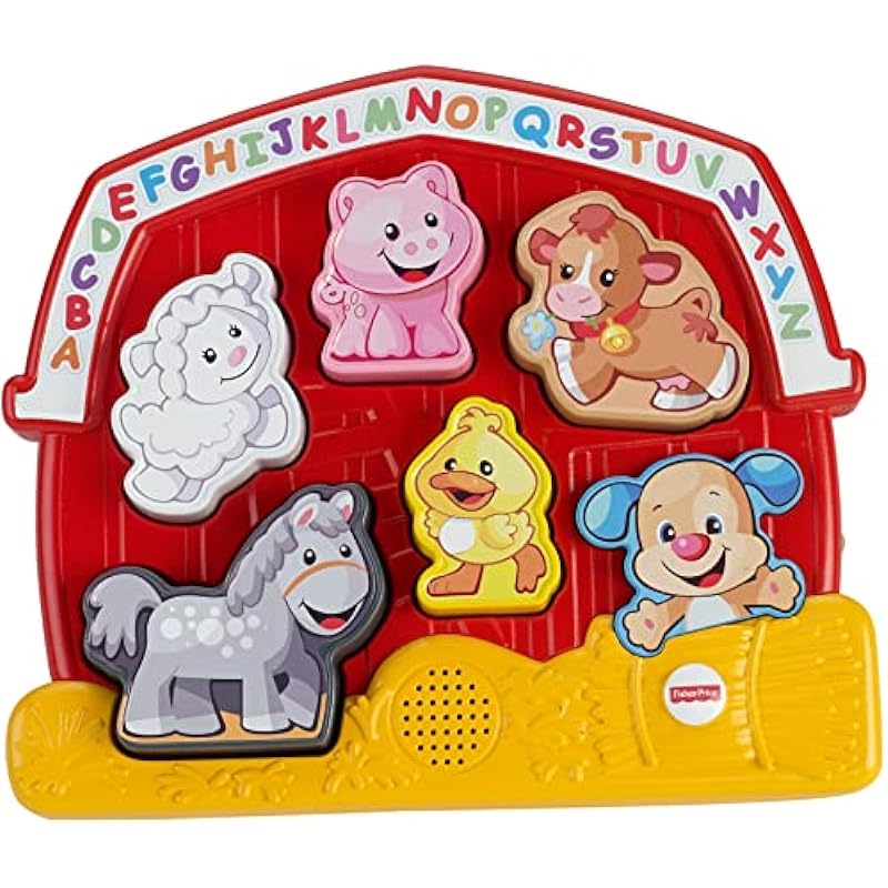 Fisher-Price Laugh & Learn Toddler Shape Sorting Toy Farm Animal Puzzle Review