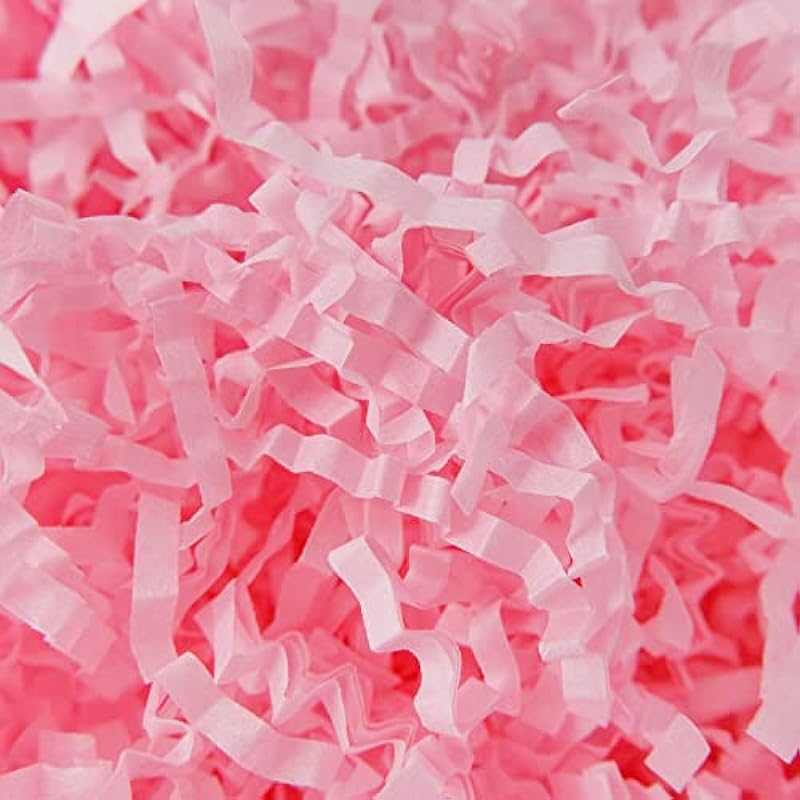 AIRGAME Pink Crinkle Cut Paper Shred Filler: Elevate Your Gift Wrapping Game