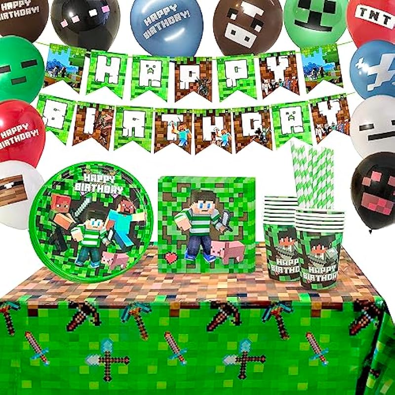 Pixel Birthday Party Supplies Kit Review: A Gamer's Dream Party