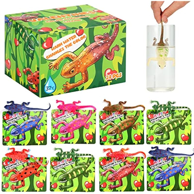 Axbotoy 24 Pack Valentines Day Cards with Lizards Review: A Parent's Perspective
