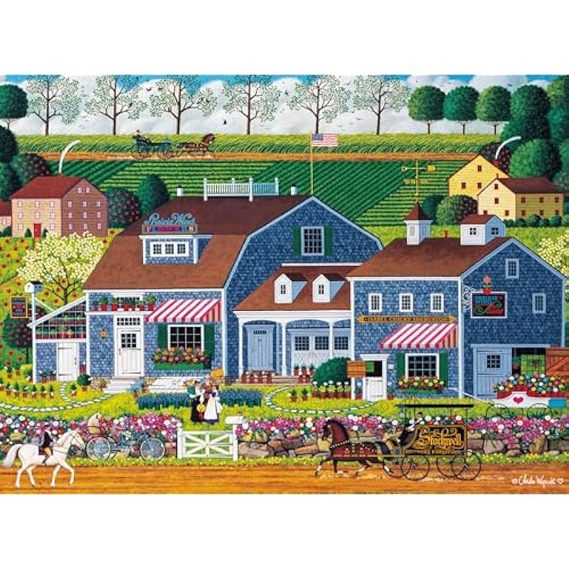 Buffalo Games Charles Wysocki Prarie Wind Flowers Puzzle Review