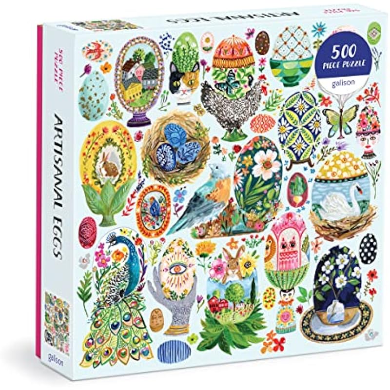 Galison Artisanal Eggs 500-Piece Puzzle Review: A Colorful Challenge