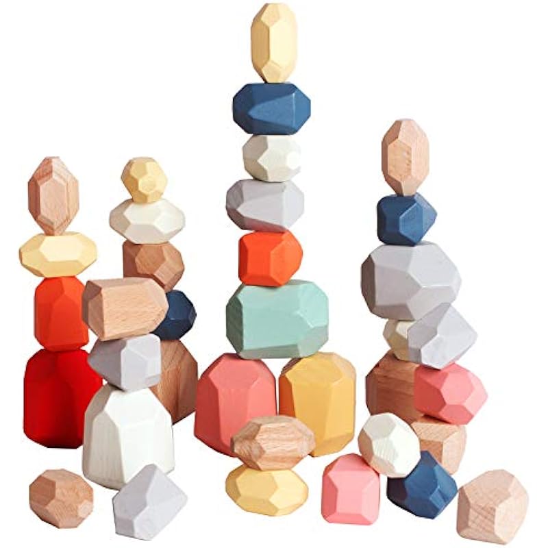 BESTAMTOY Wooden Sorting Stacking Rocks Review: A Must-Have Educational Toy